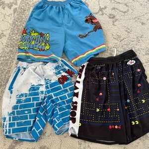 Boys XL and Adult Sm lot 3 lacrosse shorts scooby doo pac man kool aid Team Lax